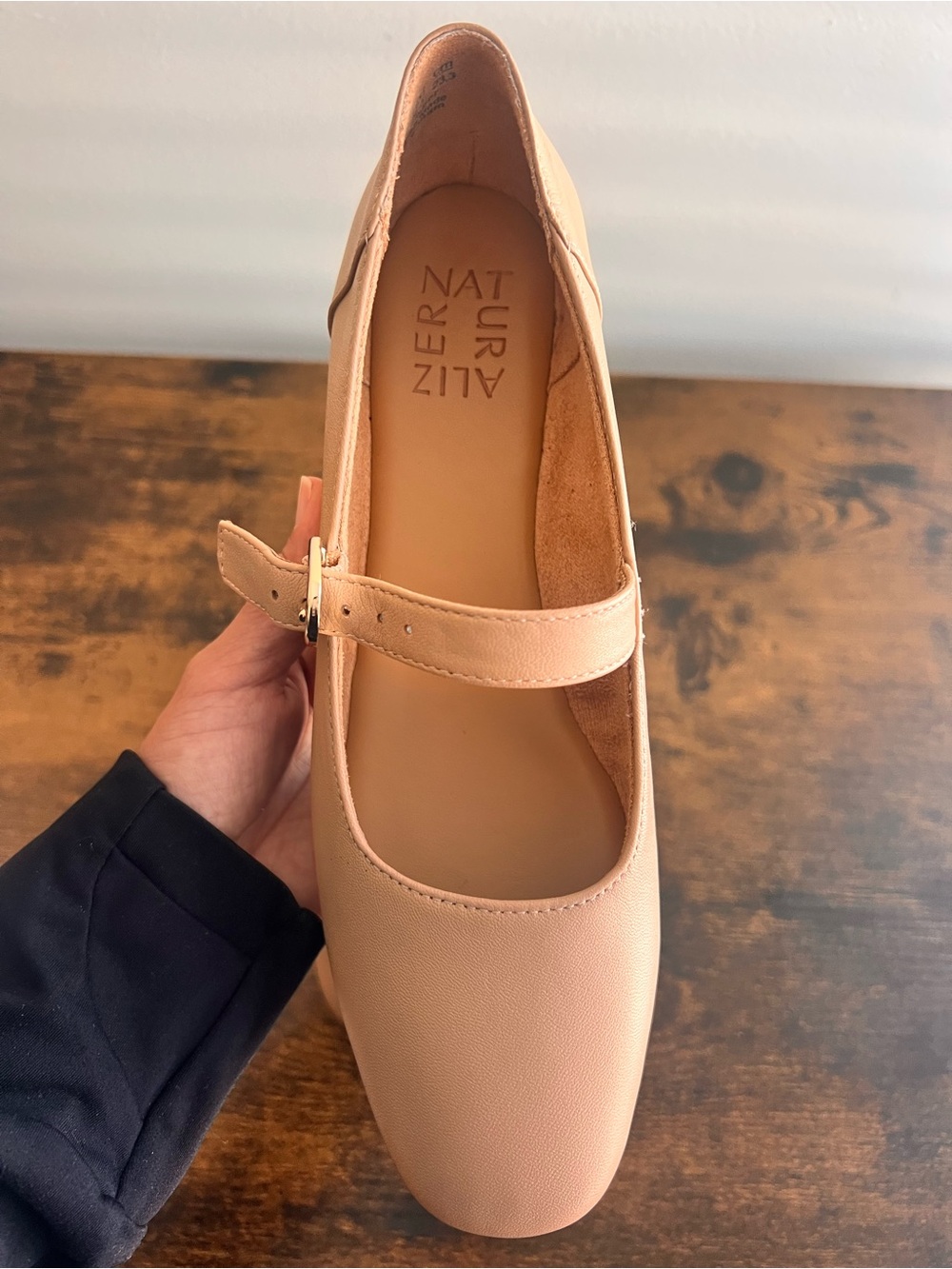 Naturalizer Creme Brulee Flats with Buckle Detail